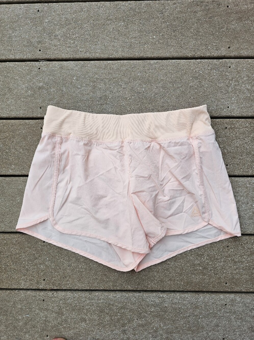 Reebok Evolution Running Shorts Peach Parfait Large Workout Athletic